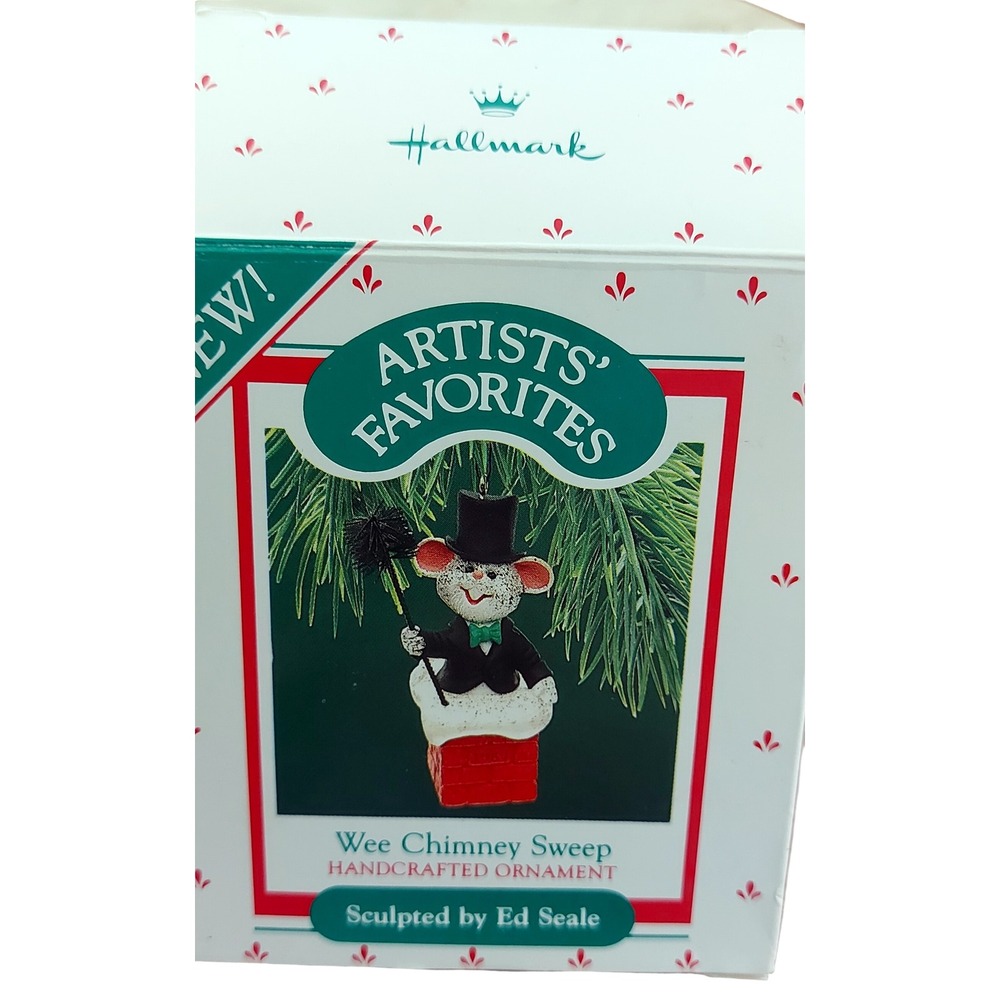Vintage 1987 Hallmark Keepsake Ornament Wee Chimney Sweep Mouse Ed Seale